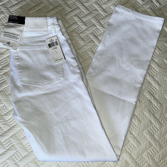 Ralph Lauren Mid-Rise Straight Jeans - Picture 7 of 8